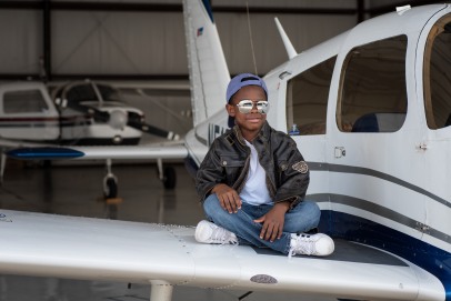 Jay in aviators